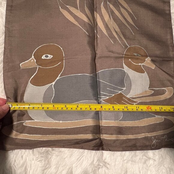 New without tags Jim Thompson silk pillow case and silk scarf - Picture 2 of 7